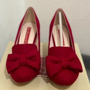 Bait Footwear Heels Red Bow Vintage 7.5